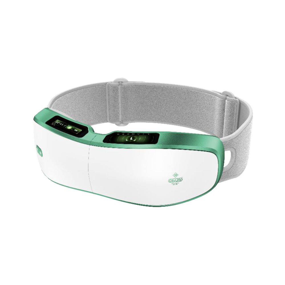 OlyLife Shaken Massager: zöld-fehér, derékra rögzíthető masszírozó eszköz